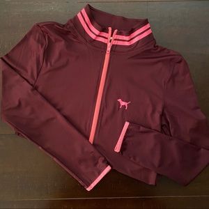 PINK Victoria’s Secret Ultimate Maroon and Pink Jacket Size M